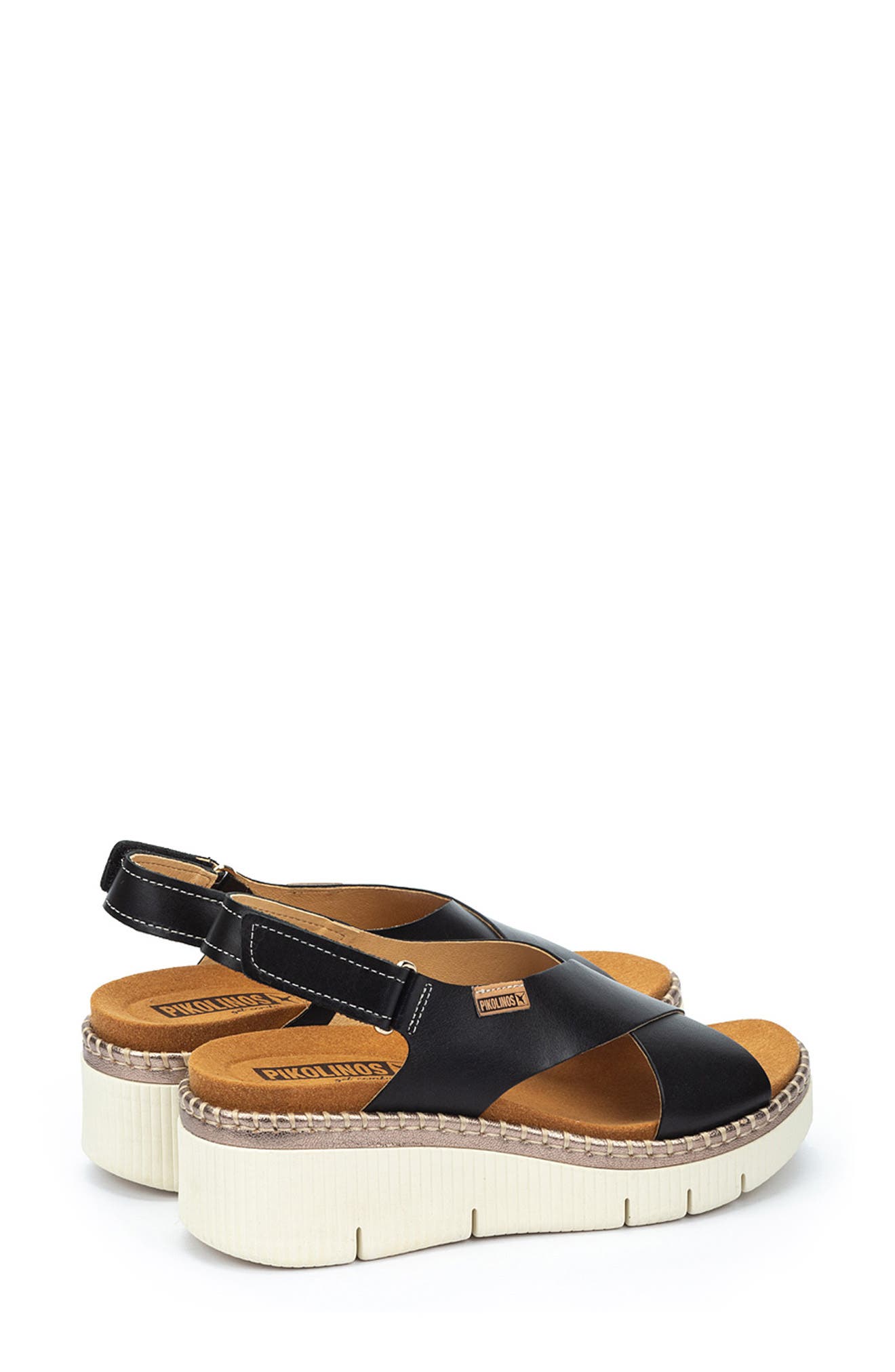 PIKOLINOS Gomera Wedge Sandal, Alternate, color, Black