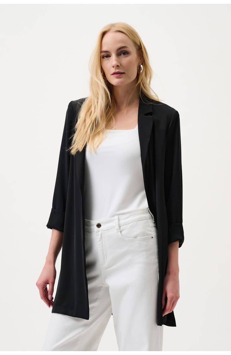 JOSEPH RIBKOFF Classic Long Blazer, Main, color, Black