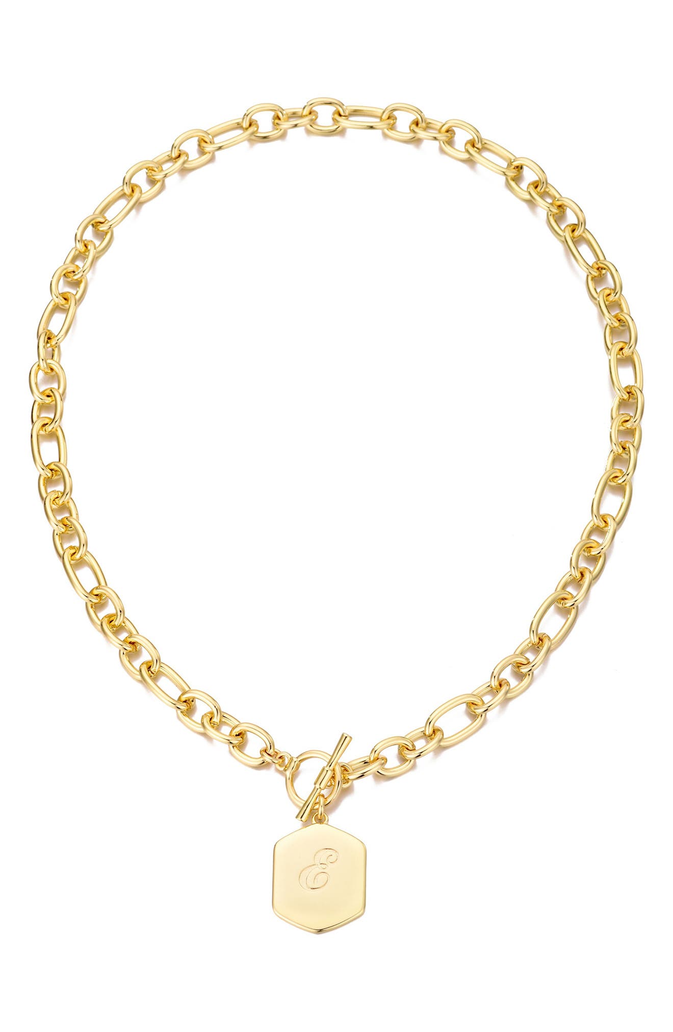 Adornia Monogram Initial Pendant Necklace
