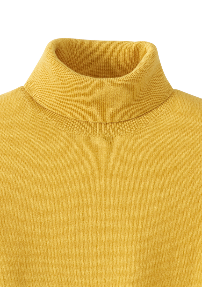 Cashmere Turtleneck Sweater, Alternate, color, Gold