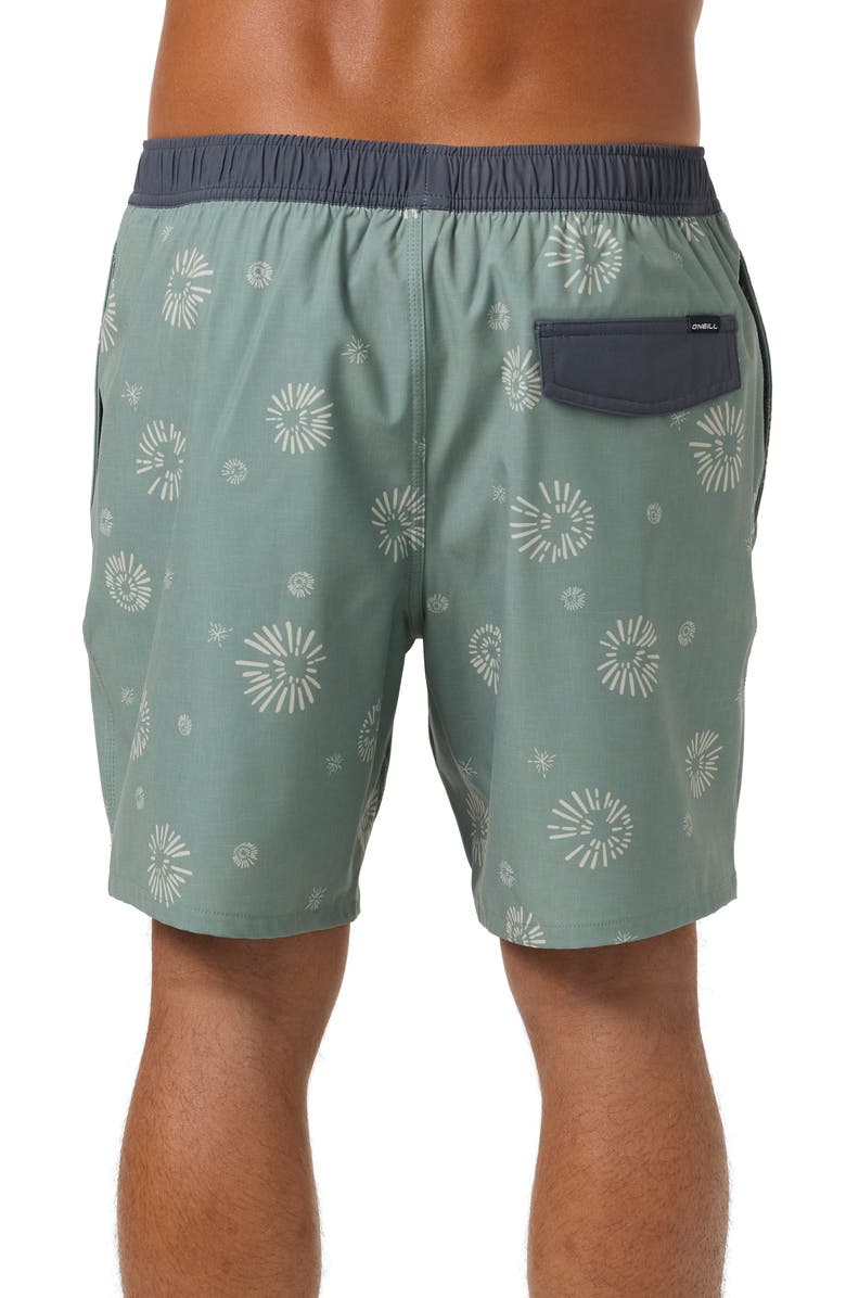 O'Neill Hermosa Swim Trunks, Alternate, color, Sage