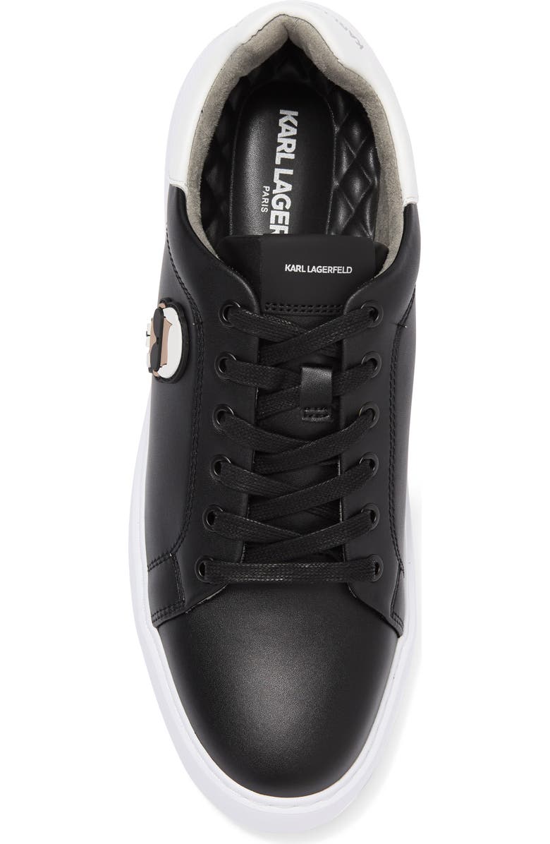 KARL LAGERFELD PARIS Karl Head Sneaker, Alternate, color, Black