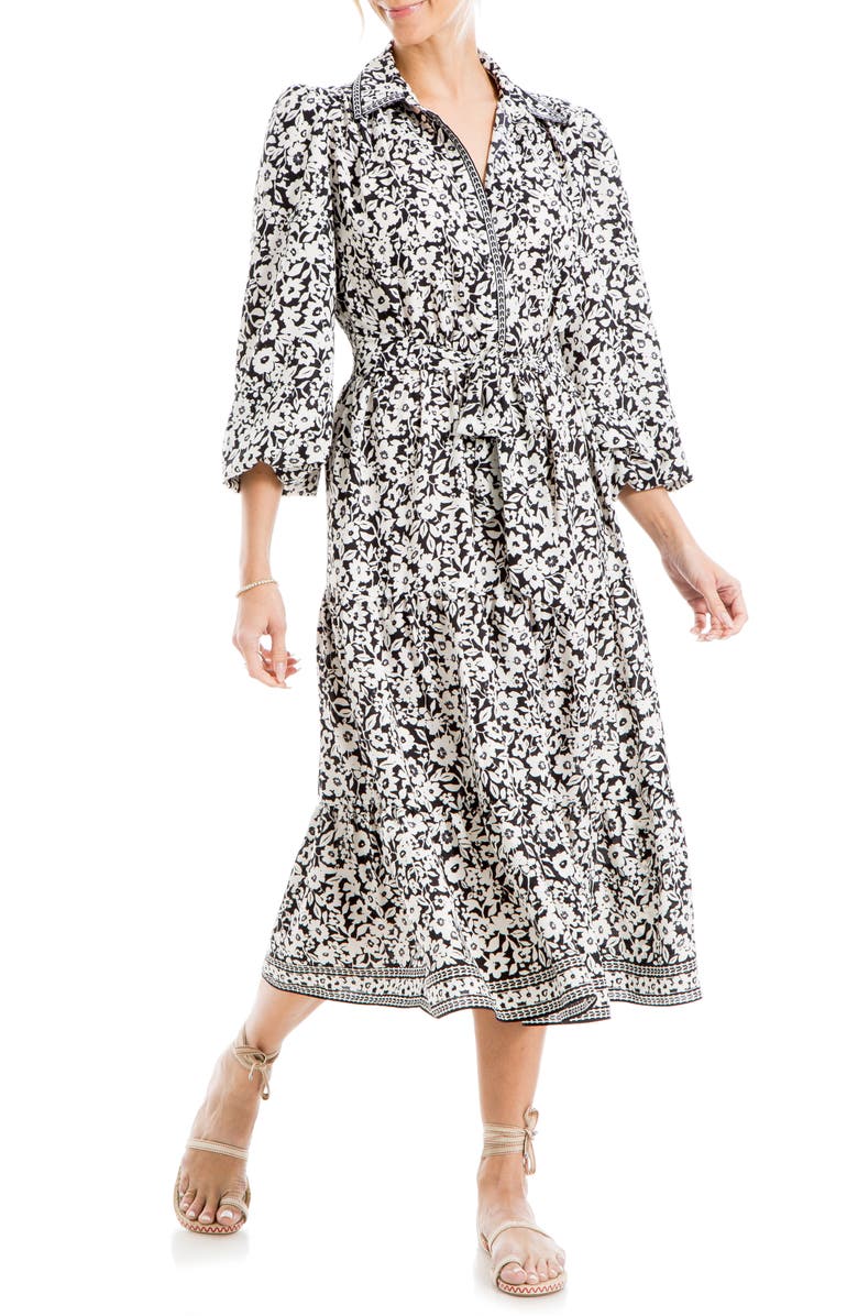 MAX STUDIO Long Sleeve Midi Dress, Main, color,