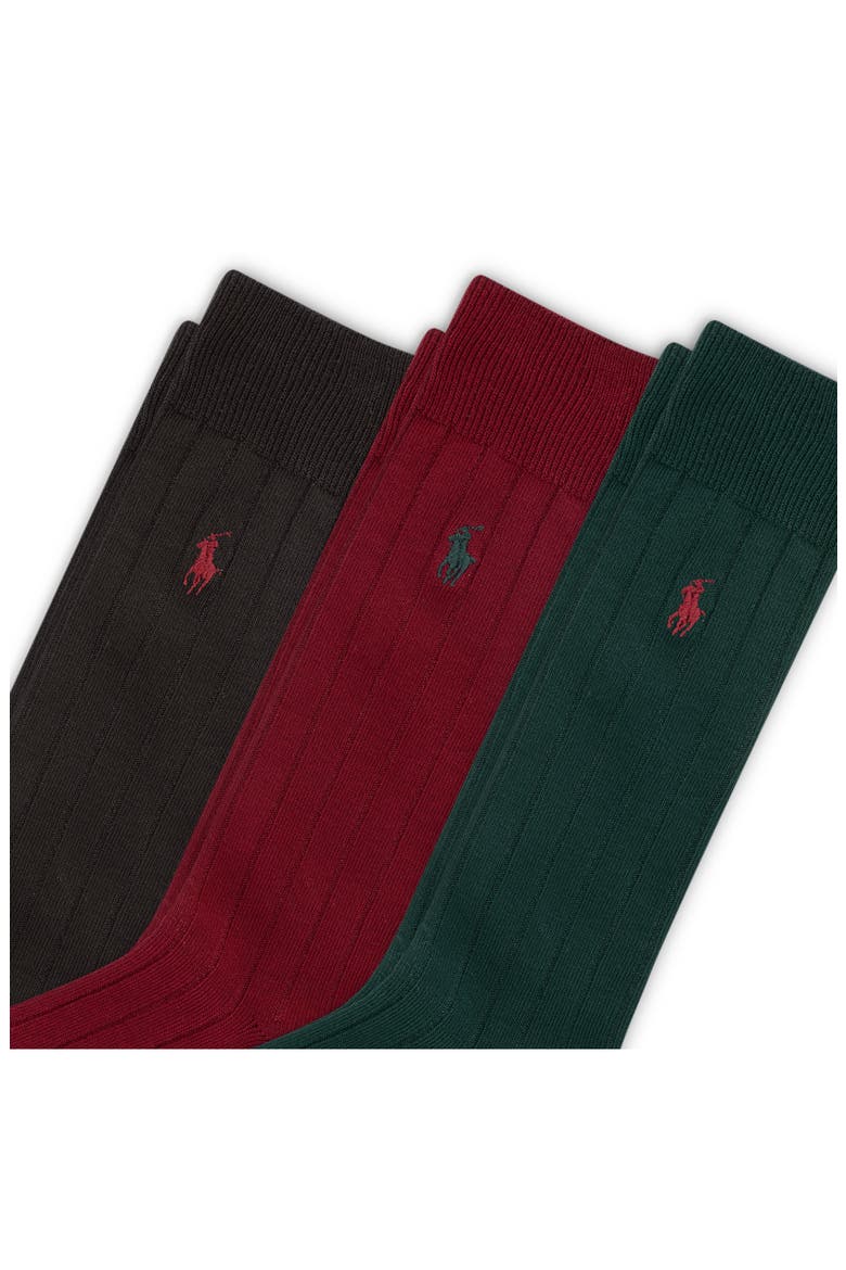 3-Pack Crew Socks, Alternate, color, HUNTE