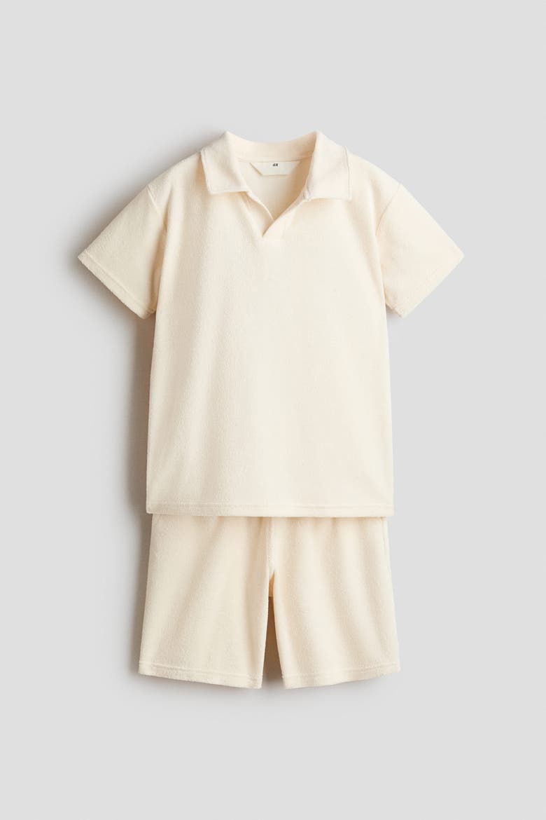 2-piece Terry Set, Main, color, Light beige