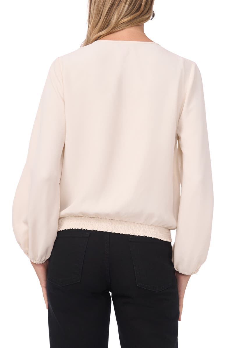 Vince Camuto Split Neck Top, Alternate, color, Birch