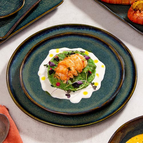 Porto Brasil Dessert Plate Set Of 6 In Blue