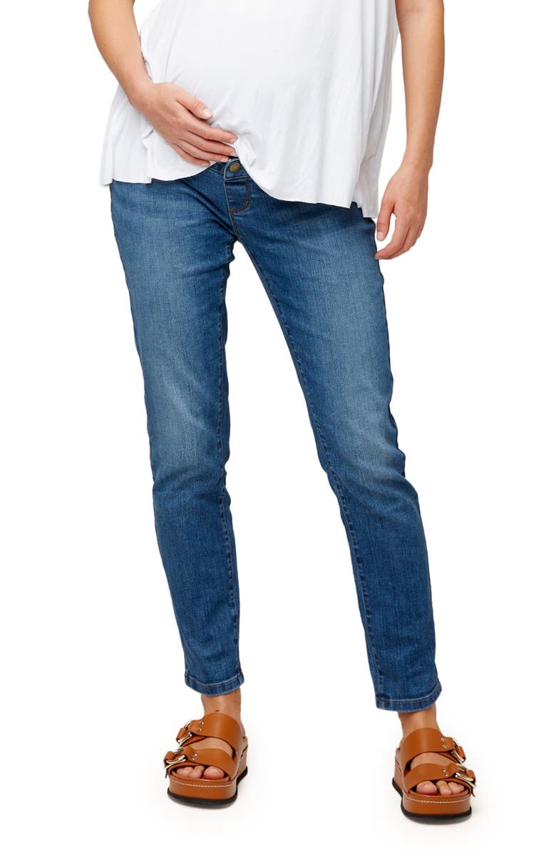 Nom Maternity BFF Over The Belly Taper Leg Maternity Jeans, Main, color, 