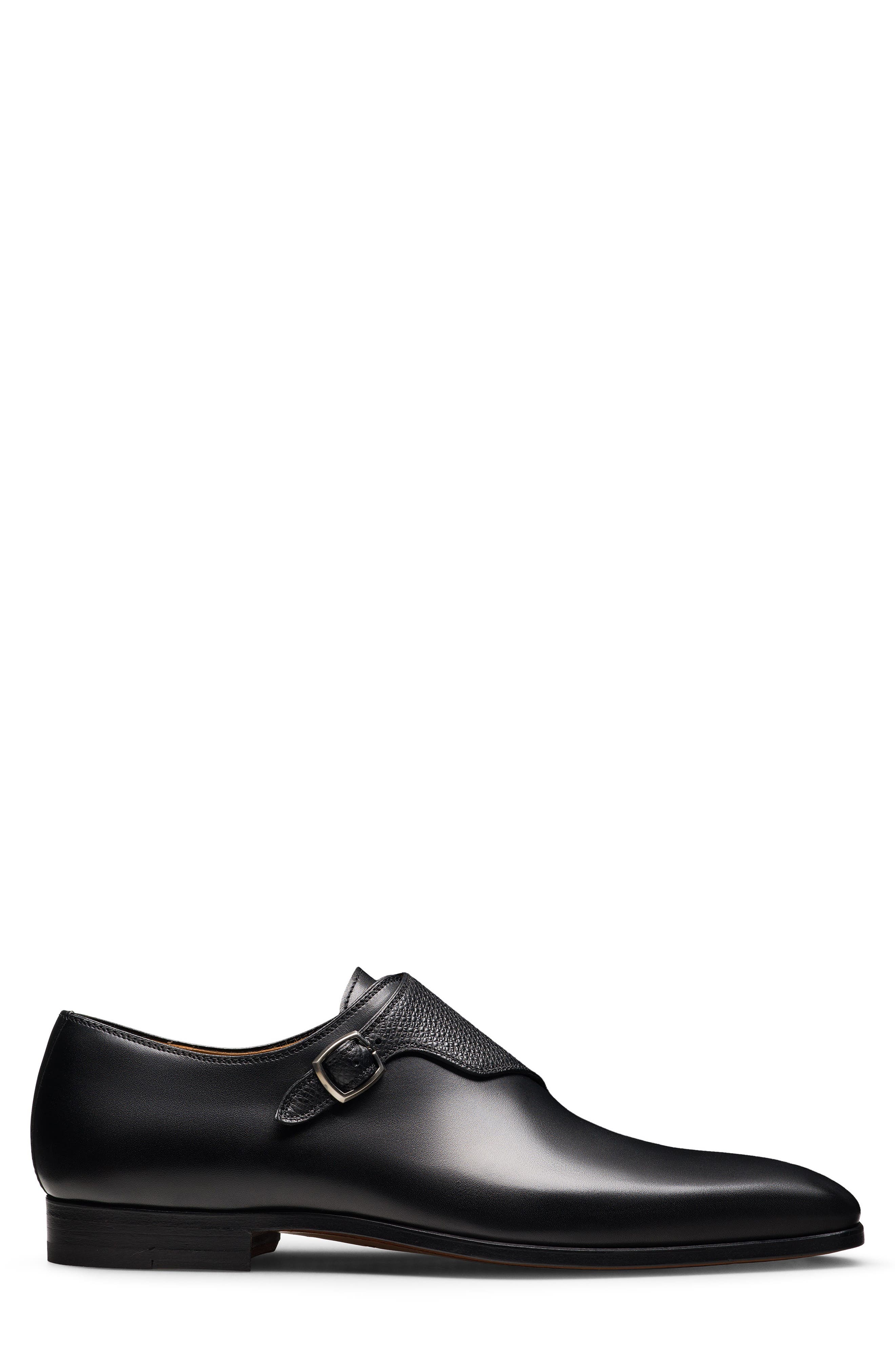 Delphi Monk Strap Shoe (Nordstrom Exclusive), Alternate, color, BLACK