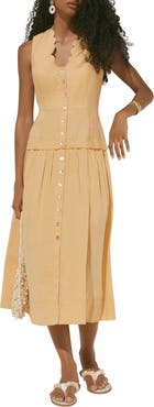 MINT VELVET Ramie Drop Waist Maxi Dress