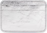 Acne Studios Aroundy Luxe Crinkled Metallic Leather Card Holder