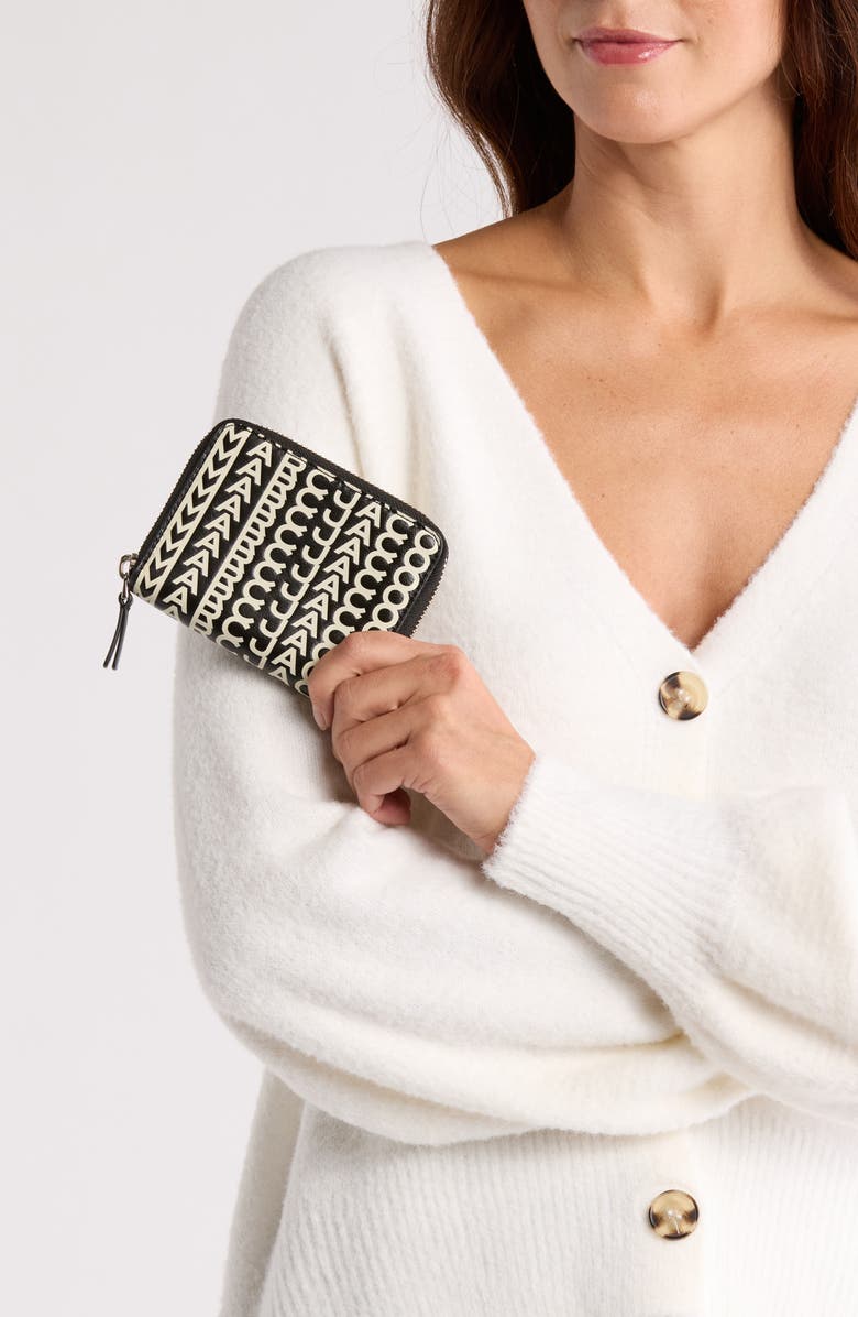 Marc Jacobs The Zip Around Leather Wallet, Alternate, color,