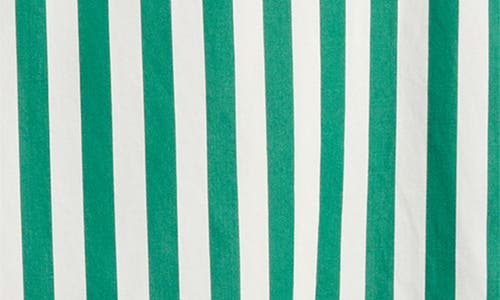 Shop Madewell Poplin Easy Y-neck Button-up Shirt In Verdant Green