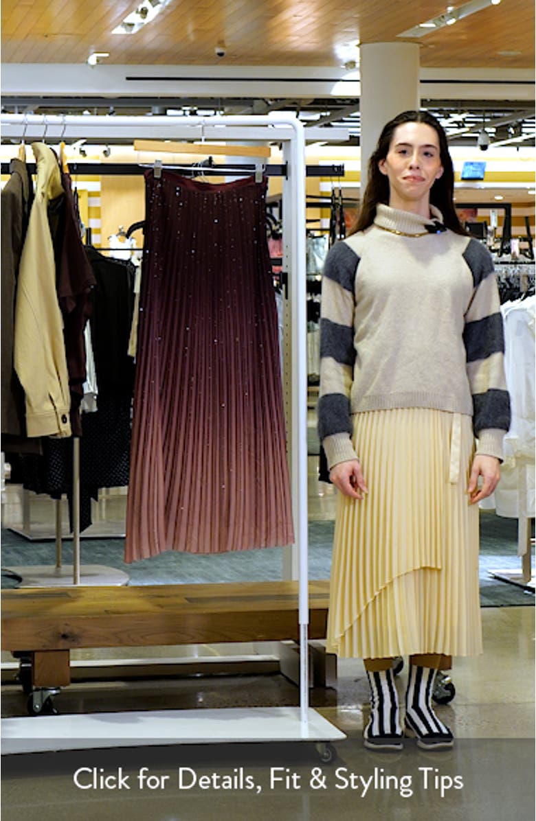 Pleated A-Line Skirt, sales video thumbnail