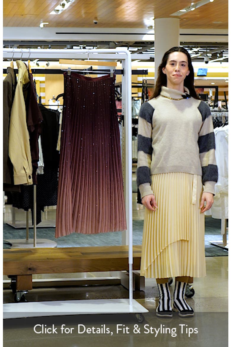 Pleated A-Line Skirt video