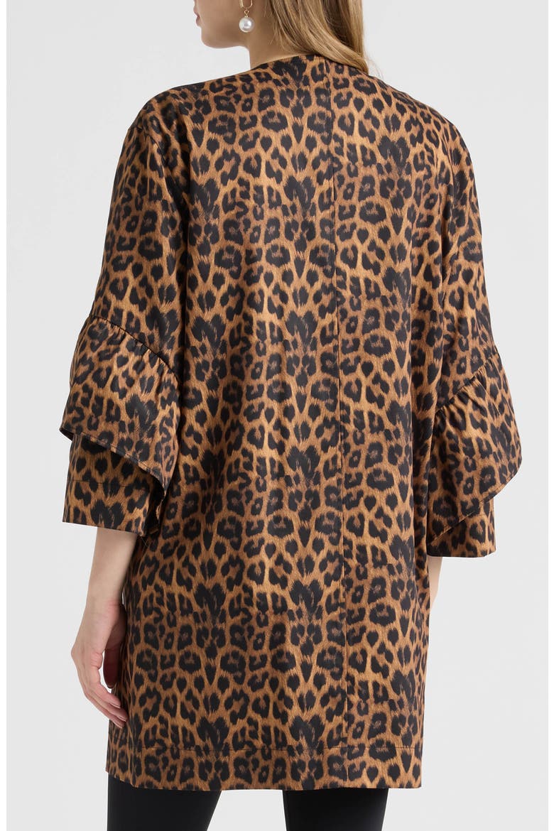 Water Repellent Canvas Coat, Alternate, color, LEOPARD