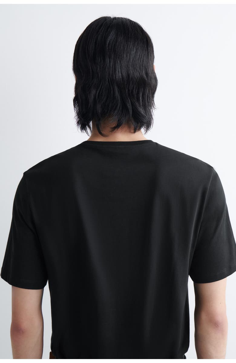 COS 3-Pack Cotton Crew-Neck T-Shirts, Alternate, color, Black