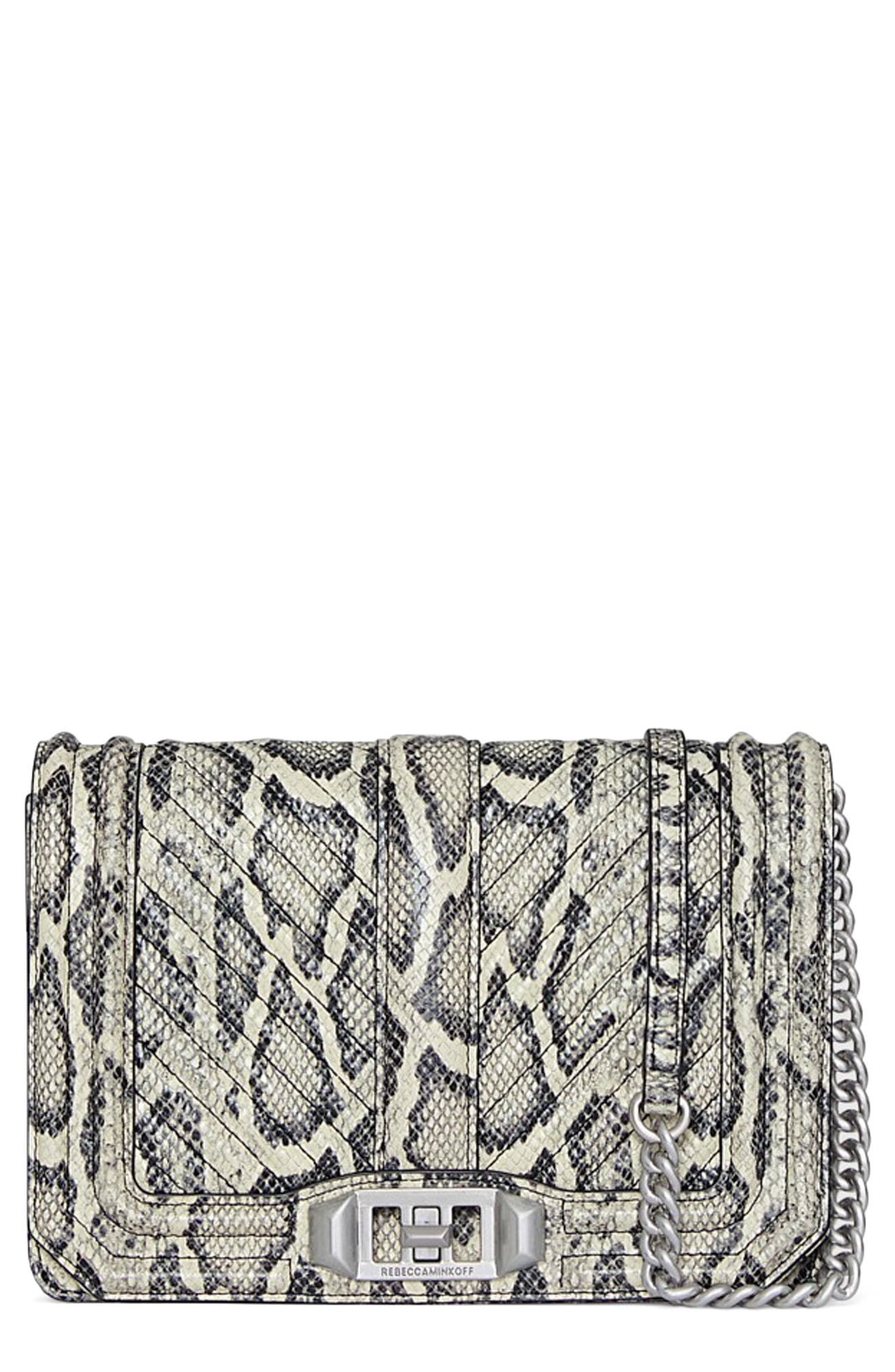 Rebecca Minkoff Chevron Quilted Small Love Crossbody Bag