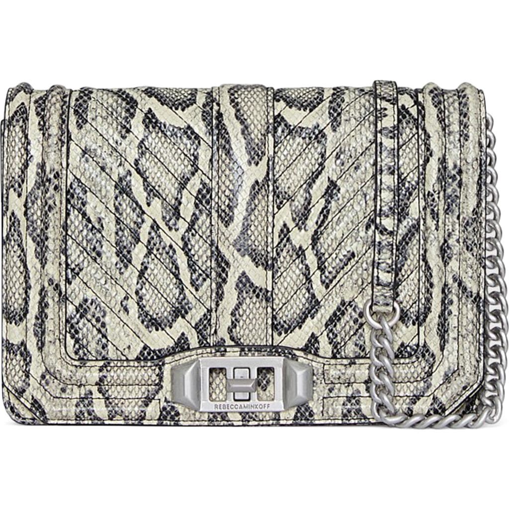 Rebecca Minkoff Chevron Quilted Small Love Crossbody Bag
