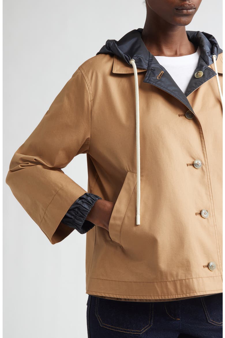 Techno Hooded Reversible Jacket, Alternate, color, 2192 CAMEL TO NAVY
