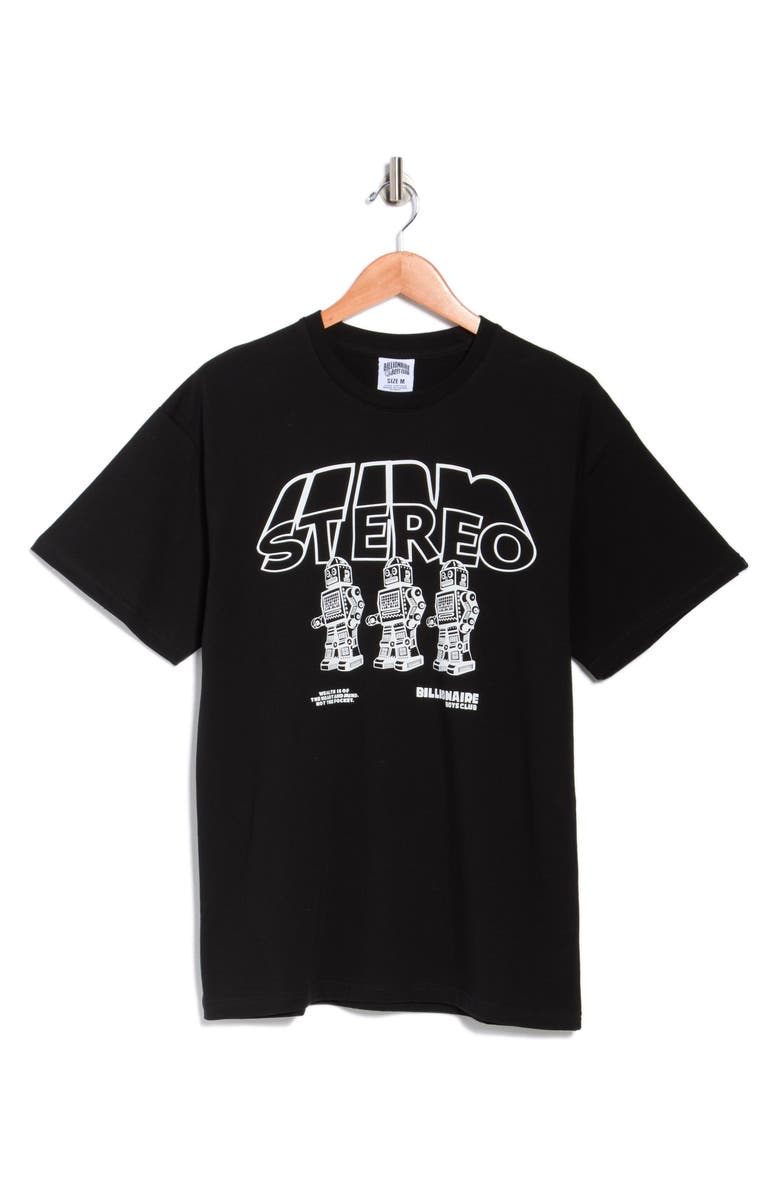 Billionaire Boys Club Stereo Cotton Graphic T-Shirt, Alternate, color, Black
