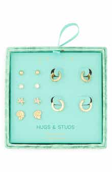 Leith Hugs & Studs Set of 6 Cubic Zirconia Sealife Earrings