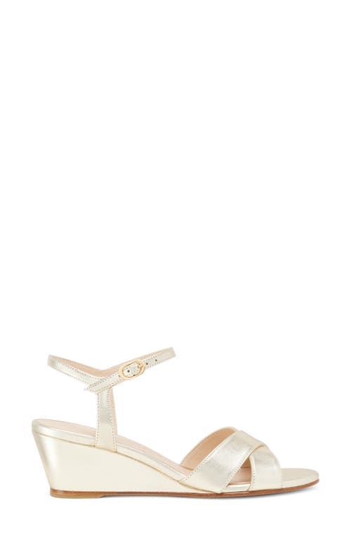 STUART WEITZMAN STUART WEITZMAN DAYNA ANKLE STRAP WEDGE SANDAL 