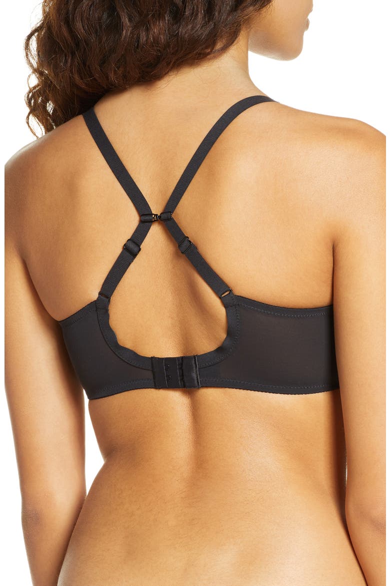 Full Coverage Underwire Bra, Alternate, color, BLACK