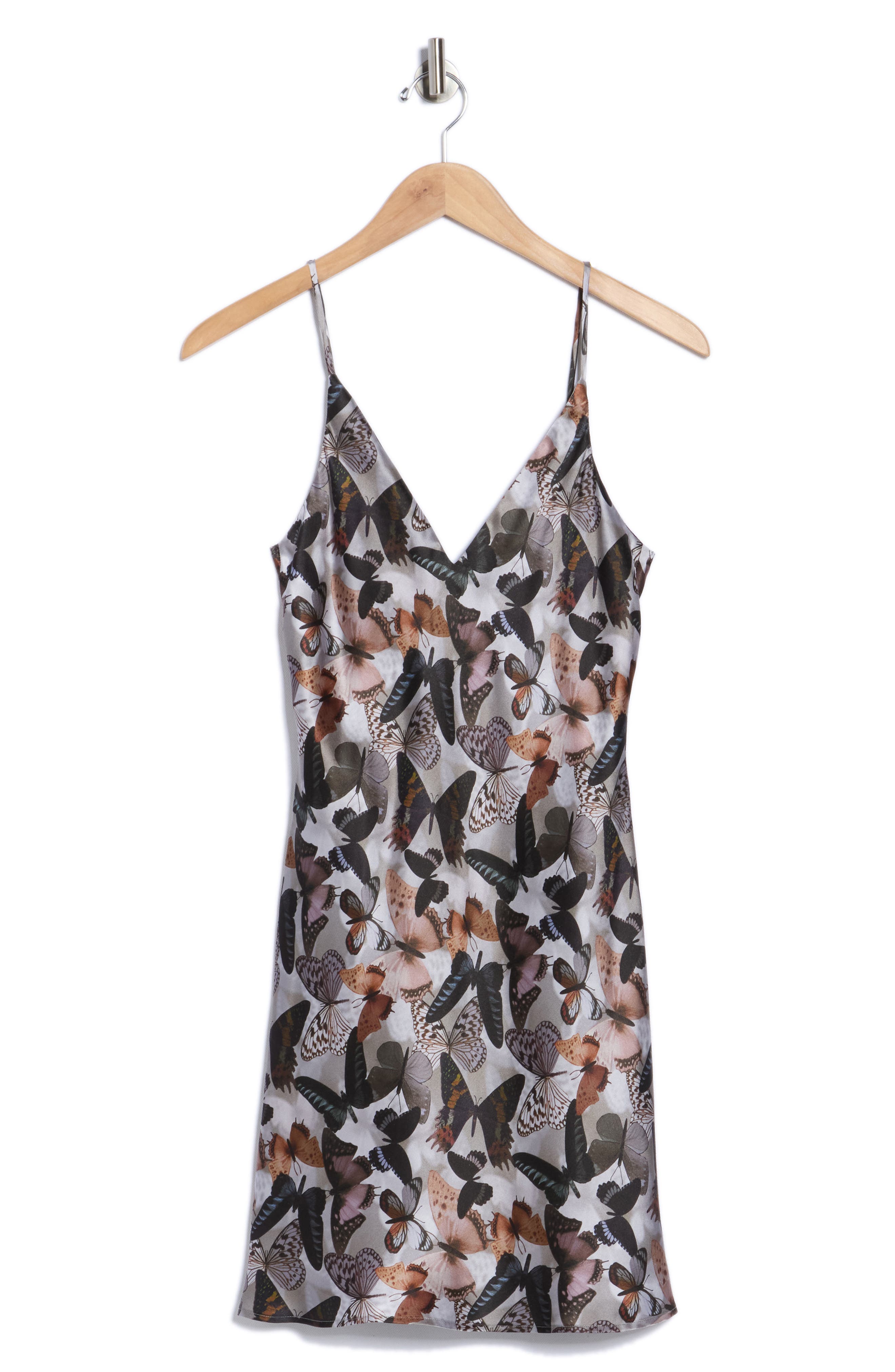 silk laundry butterfly dress Silk Laundry 90S SLIP DRESS