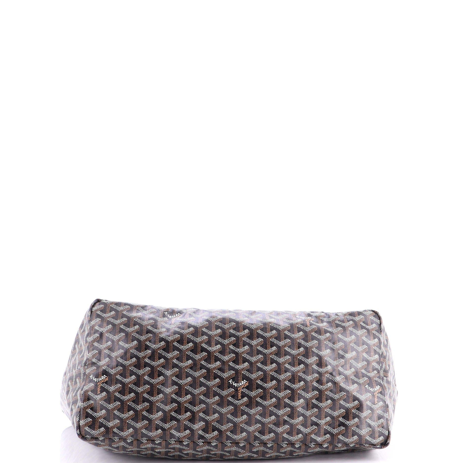 Pre-Owned Goyard Saint Louis Tote Coated Canvas GM, Alternate, color, Black