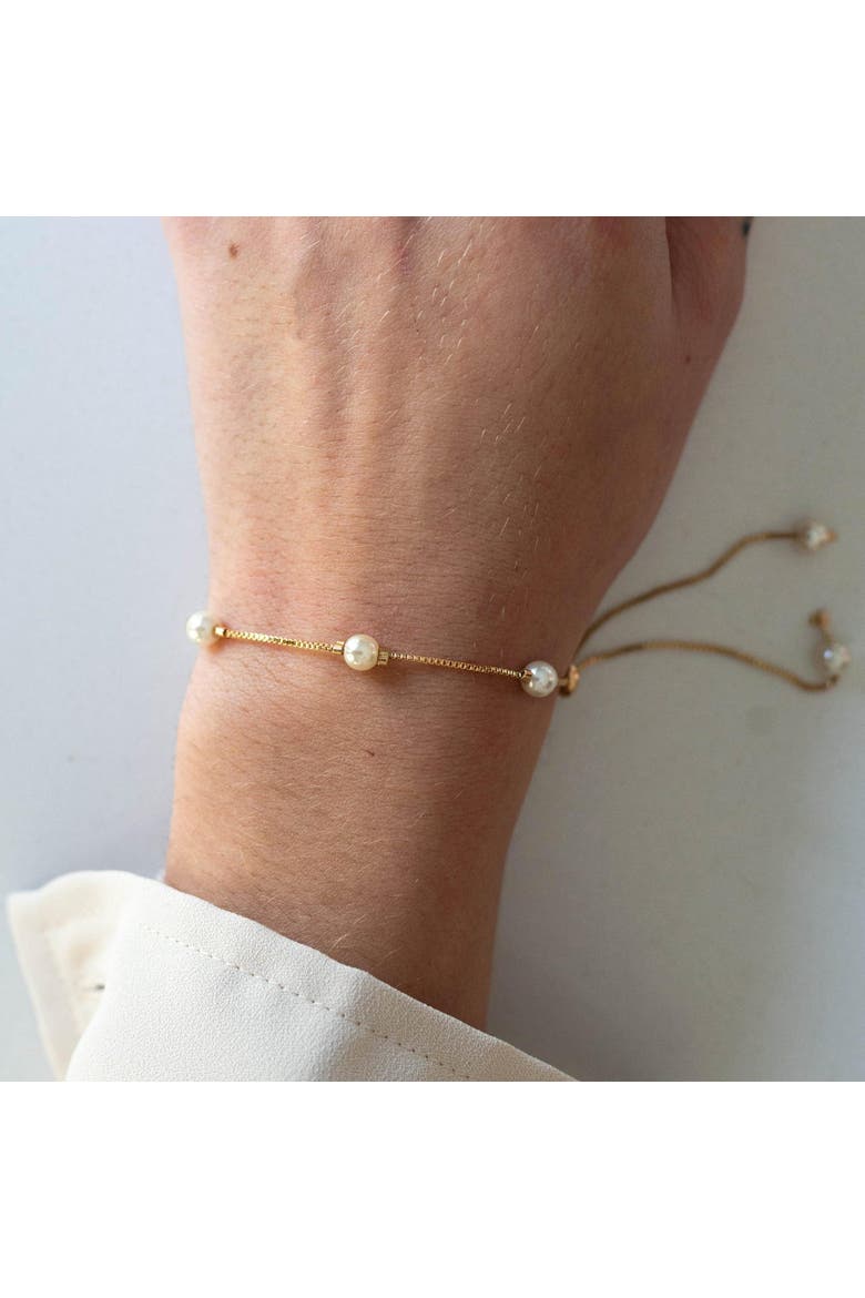 The Langley Pearl Bracelet, Alternate, color, Gold