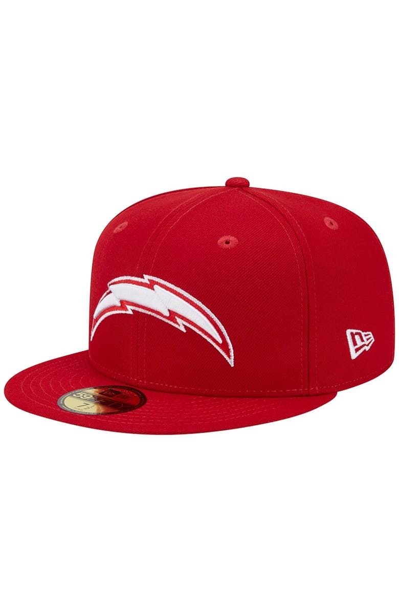 New Era Men's New Era Scarlet Los Angeles Chargers Super Bowl XXIX Main Patch 59FIFTY Fitted Hat, Alternate, color, 