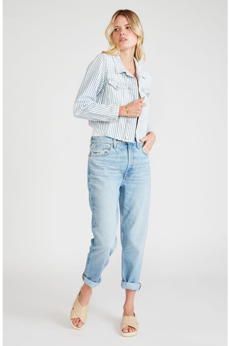 ETICA Lennox Crop Denim Jacket, Alternate, color, MALIBU