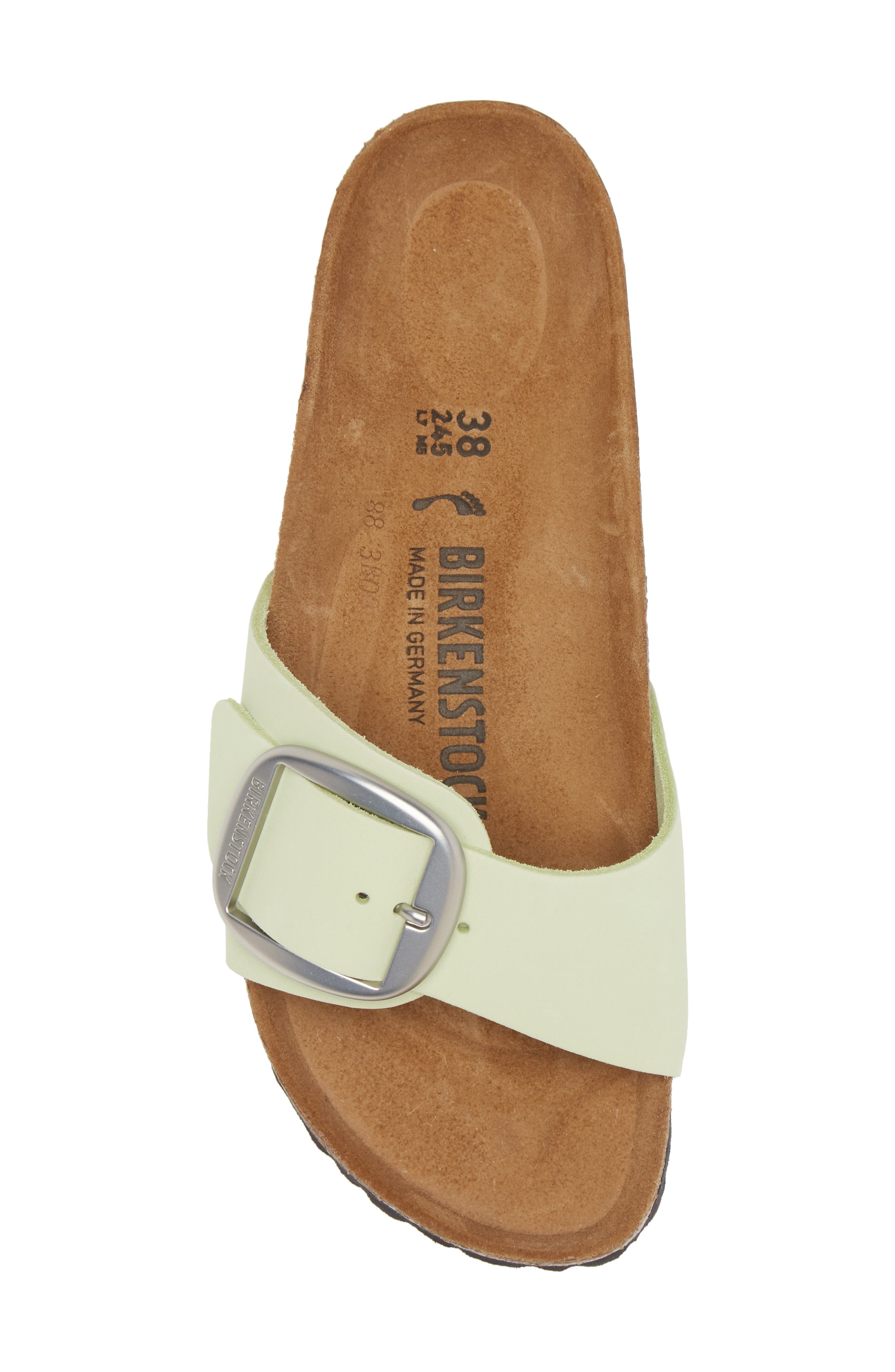 Birkenstock Madrid Big Buckle Slide Sandal, Alternate, color, Green Green
