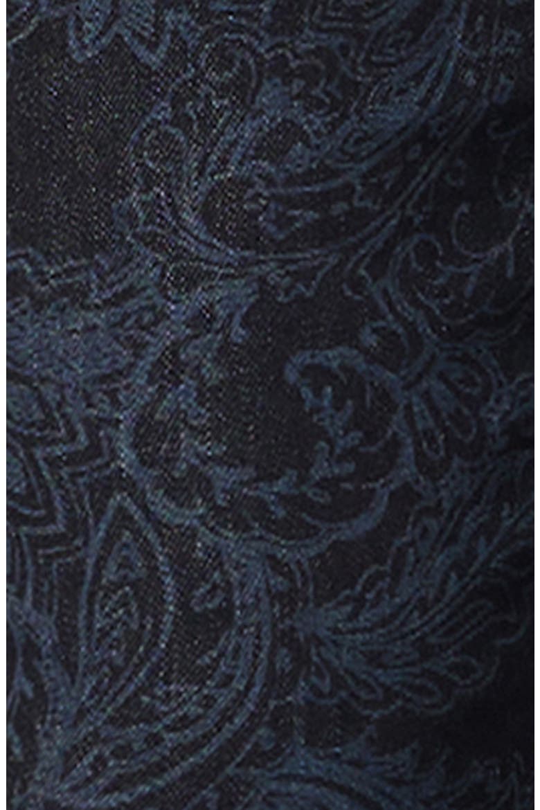 Barnton Paisley Jacquard Straight Leg Jeans, Alternate, color, INDIGO