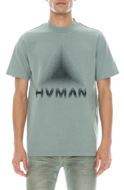 Puffy Dot Logo Short Sleeve Fleece Sweatshirt