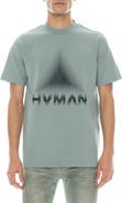 HVMAN Puffy Dot Logo Short Sleeve Fleece Sweatshirt