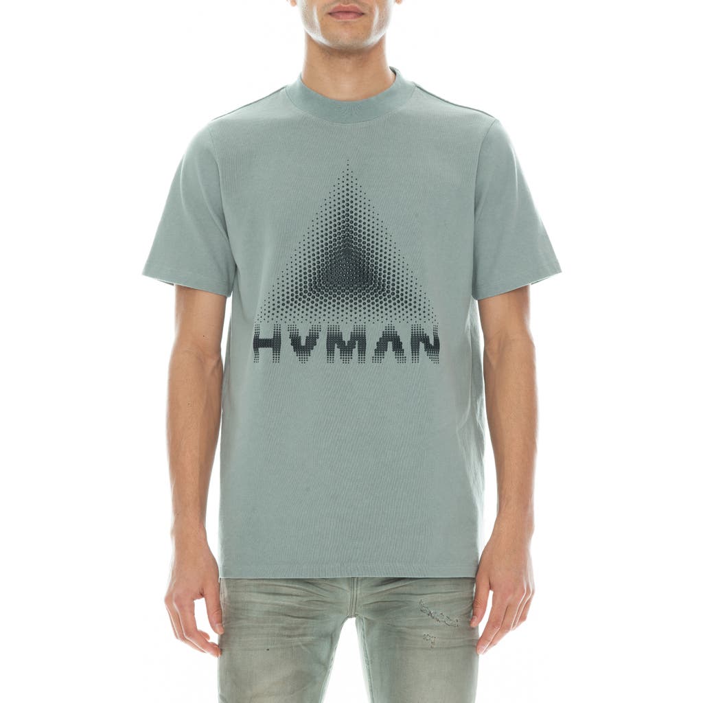 Hvman Puffy Dot Logo Short Sleeve Fleece Sweatshirt