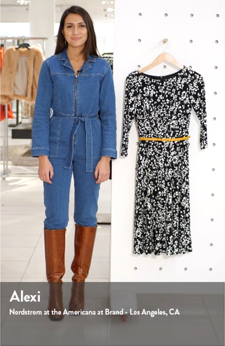 Belted Fit & Flare Dress, sales video thumbnail