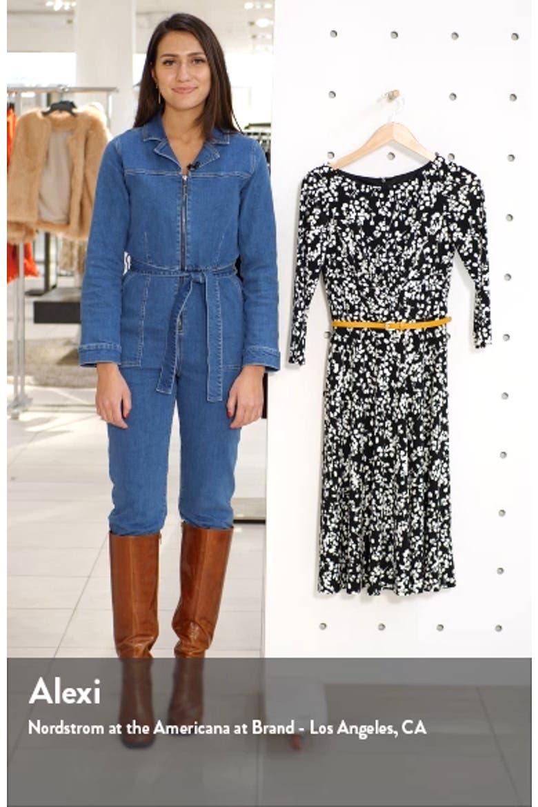 Belted Fit & Flare Dress video