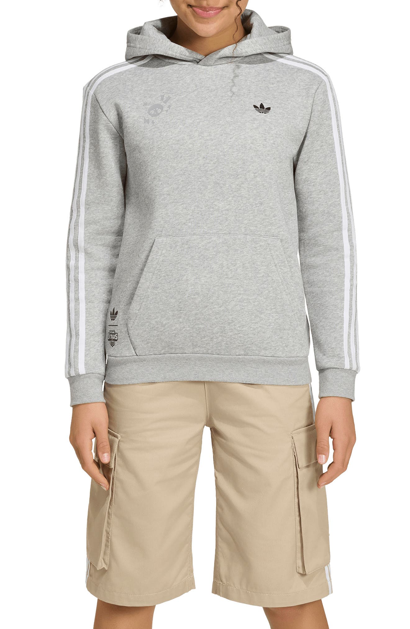 selected MEDIUM GREY HEATHER/ WHITE