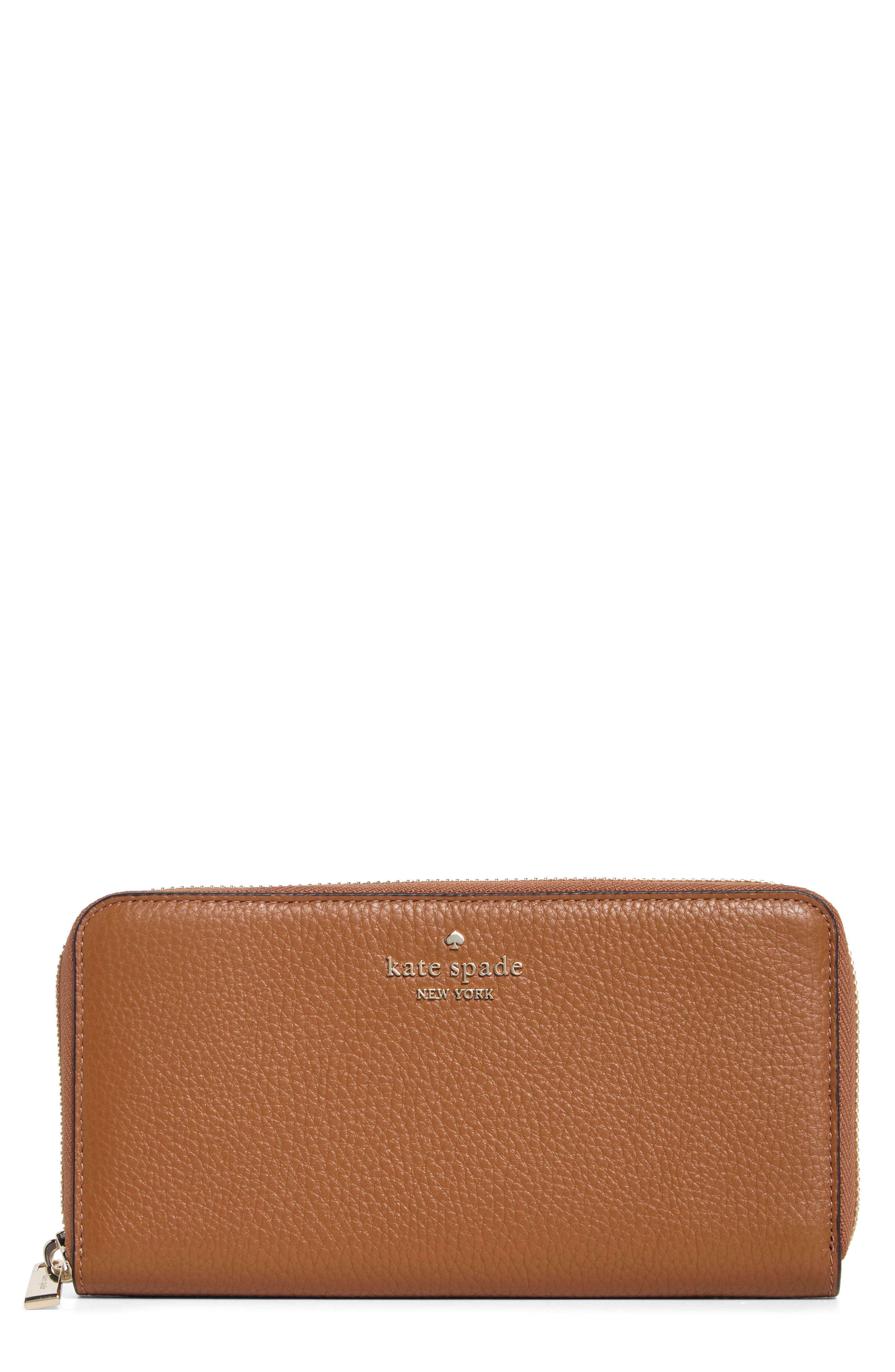 Kate Spade New York pebbled leather continental wallet