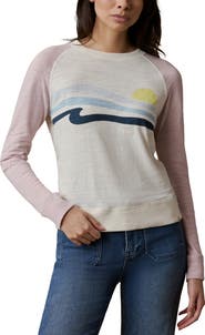 Faherty Wave Sunwashed Organic Cotton Slub Pullover