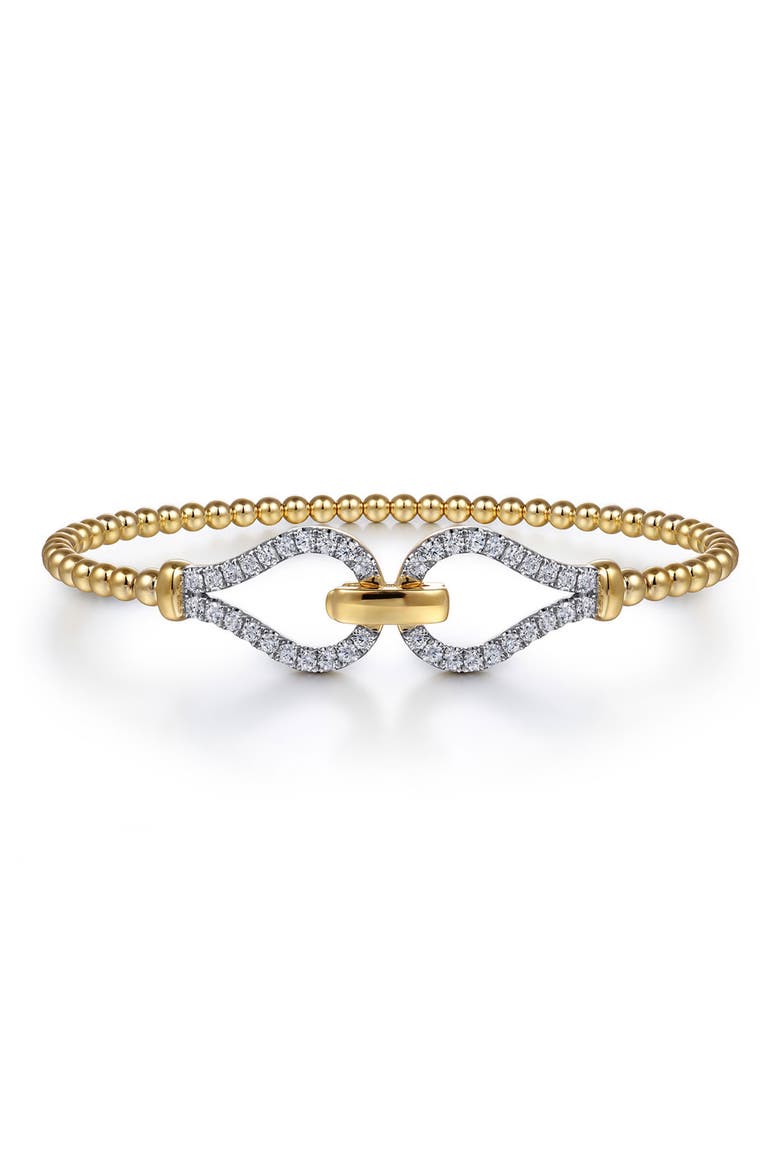 Bujukan Diamond Link Bracelet, Main, color, GOLD