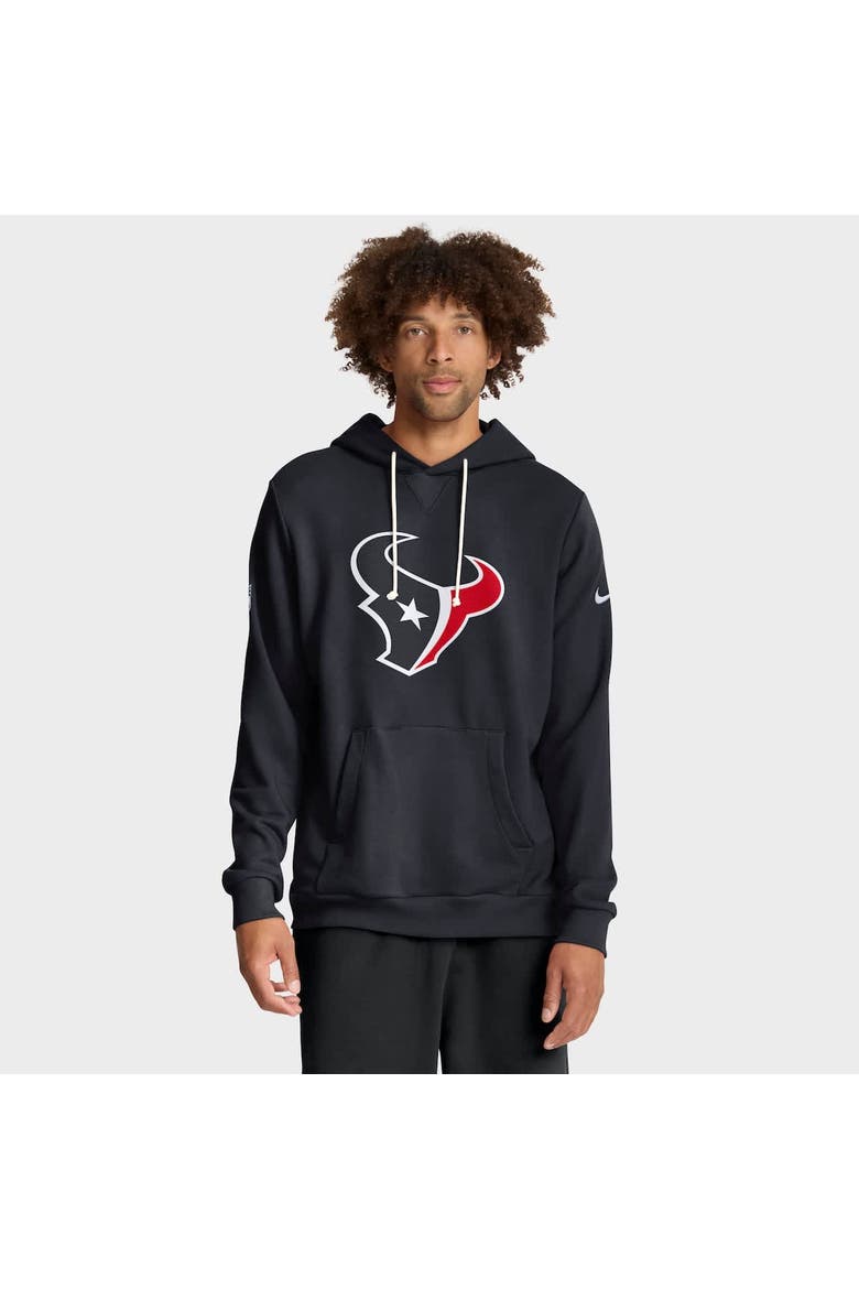 Men's Nike Navy Houston Texans Sideline Initial Home Performance Pullover Hoodie, Main, color, Navy