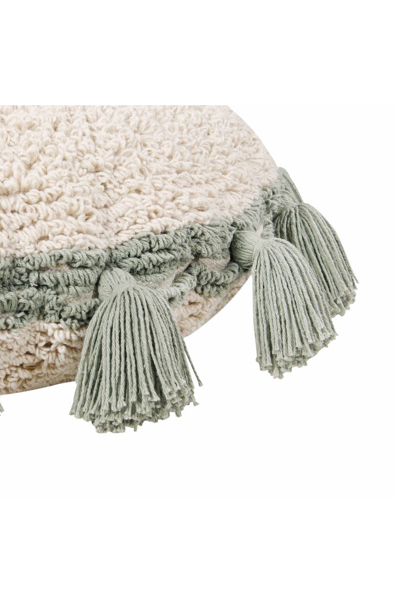 Lorena Canals Cushion Circle, Alternate, color, Natural, Medium Green