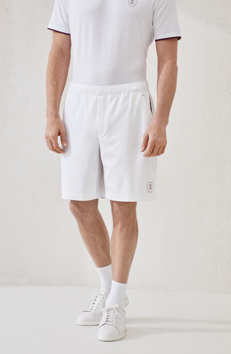 Brunello Cucinelli Interlock Bermuda shorts, Alternate, color, Grey