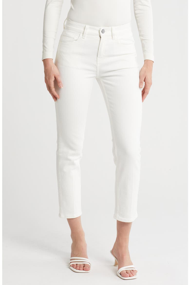 Treeca Classic Straight Leg Pants, Main, color, WHITE