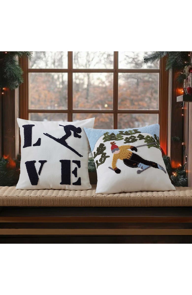 Eddie Bauer Ski Hills Accent Pillow, Alternate, color, Medium / Dark Green