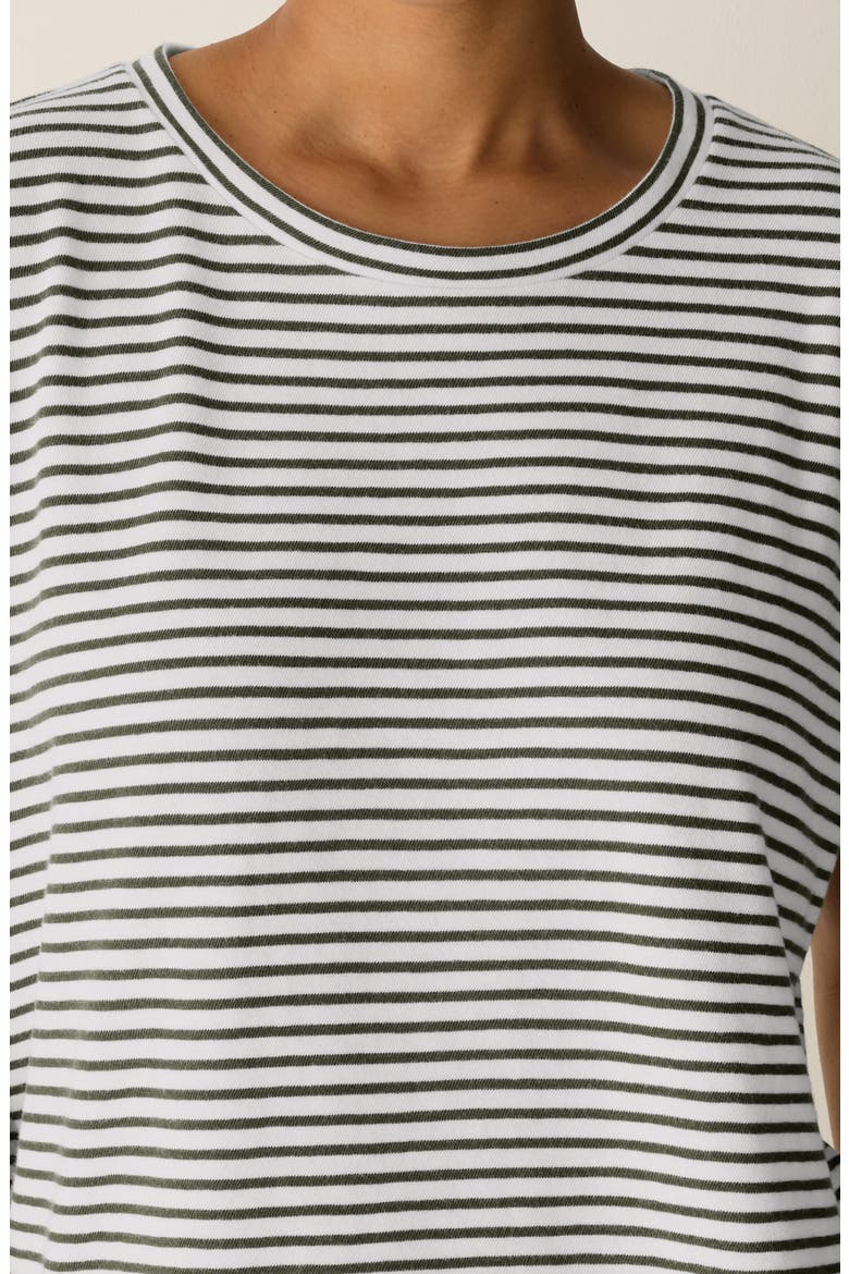 Stripe Organic Cotton T-Shirt, Alternate, color, OLIVE